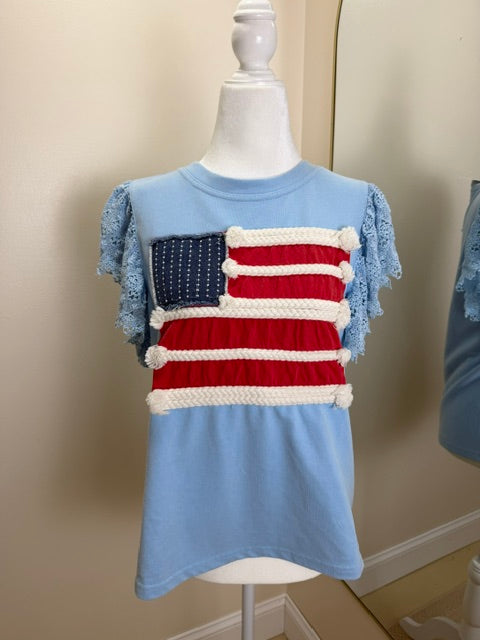 Blue patriotic shirt