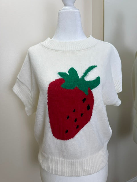 Strawberry sweater top
