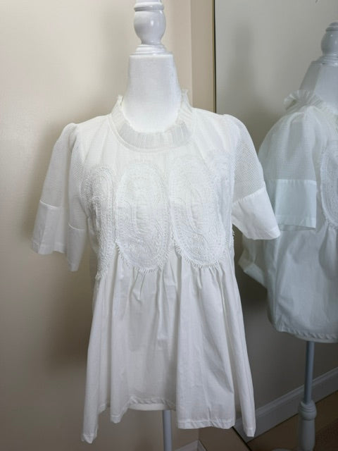 White blouse top
